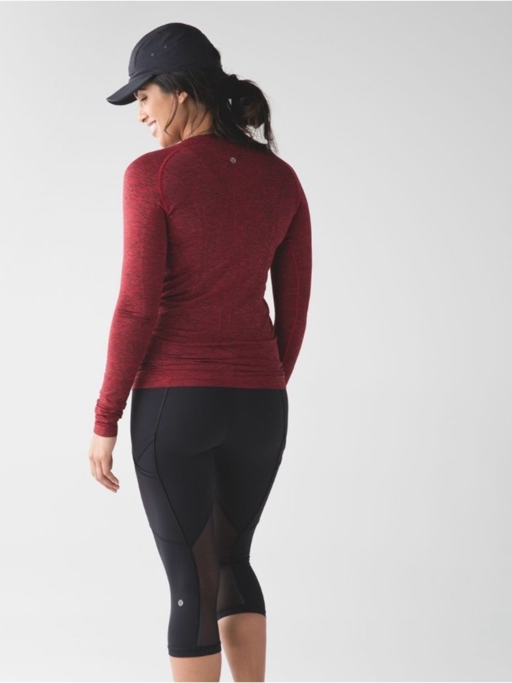 Lululemon swiftly tech long sleeve
 Crew black / true red size 12
